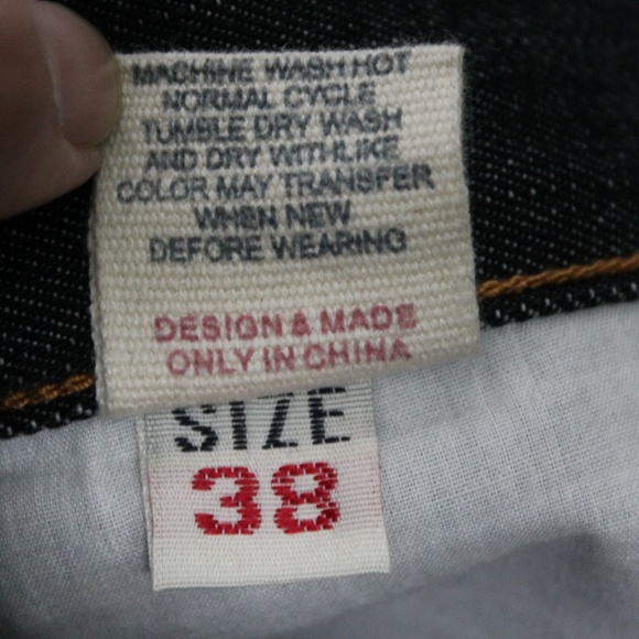 VTG Evisu Mens 38 Rare Design Jean Shorts A480 - Picture 7 of 8